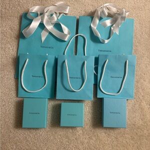 Tiffany & Co. Iconic Blue Bags and Boxes